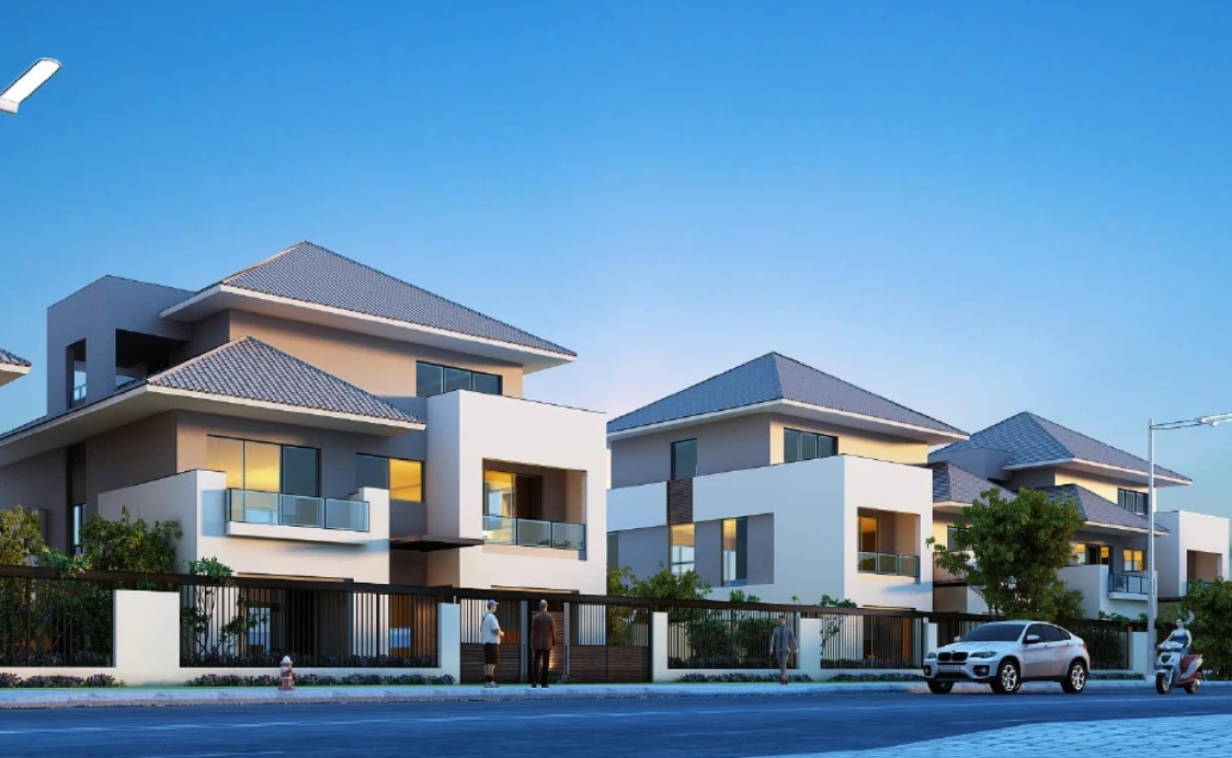 Kiến trúc nhà phố hiện đại tại KDC Thới An City Quận 12