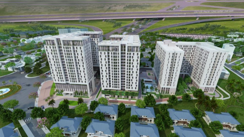 Vị trí thực tế của chung cư Sky 9 nằm sát tuyến đường cao tốc TP.HCM - Long Thành - Dầu Giây