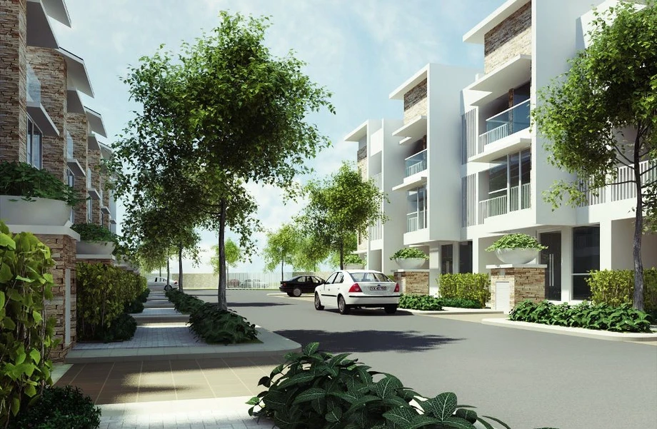 Kiến trúc nhà phố thương mại tại dự án Quốc Vương Thuận An