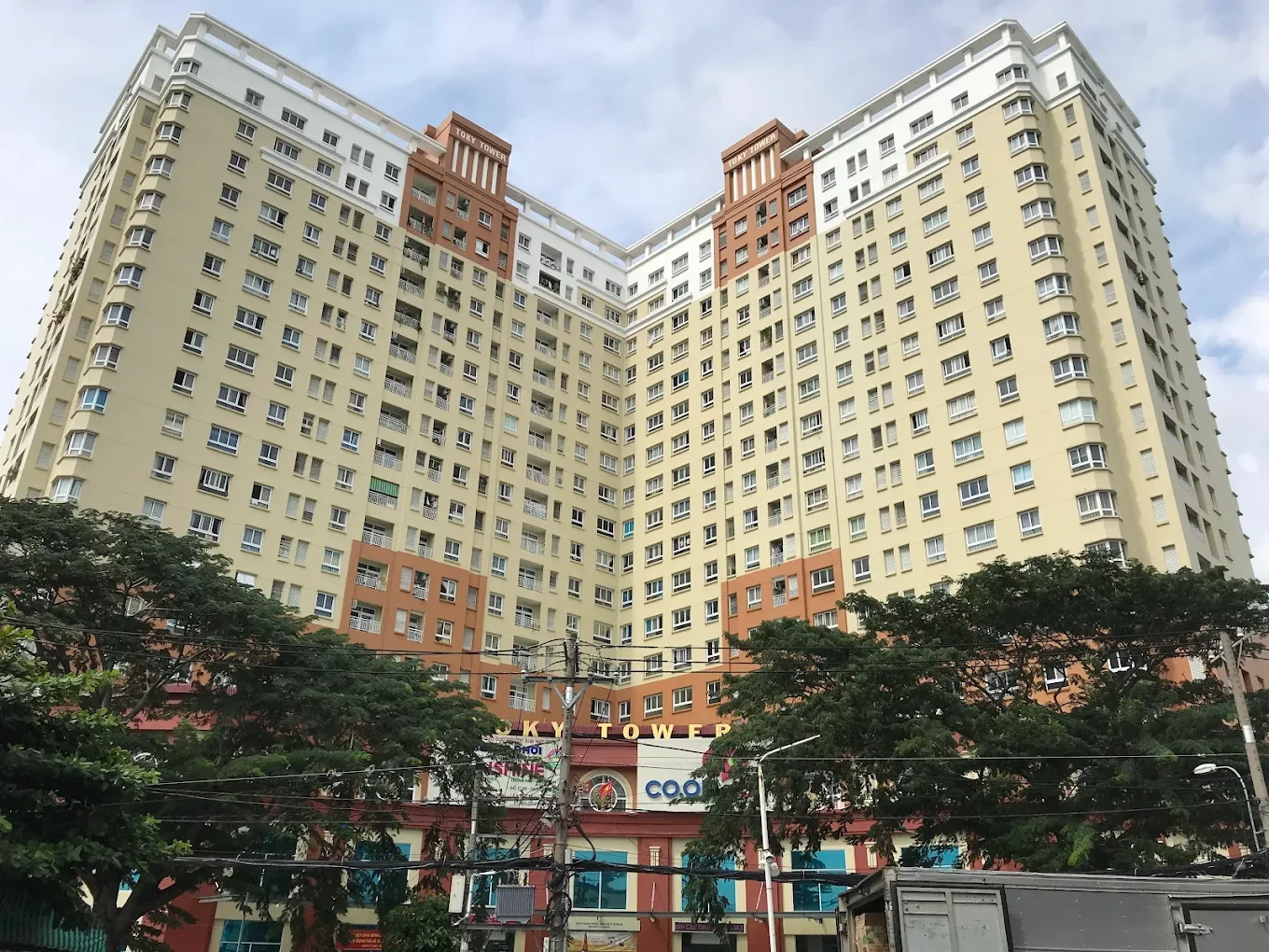 Phối cảnh thực tế tòa nhà Tô Ký Tower Quận 12