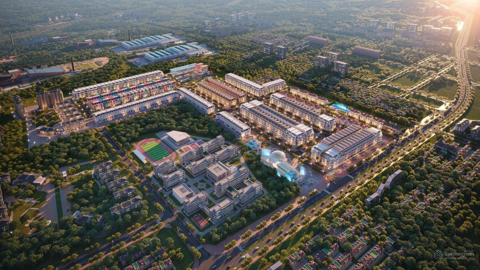 Phối cảnh dự án Happy Town Long Thành Đồng Nai