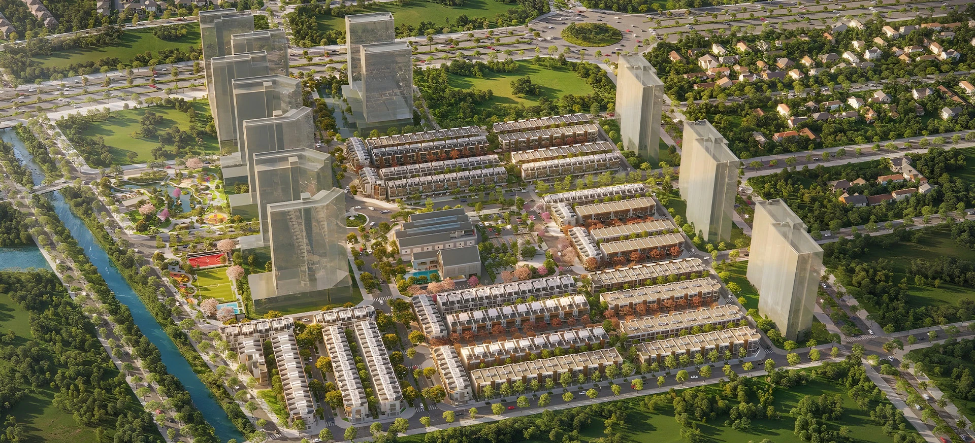 Phối cảnh khu đô thị Spring Ville Nhơn Trạch của Gamuda Land