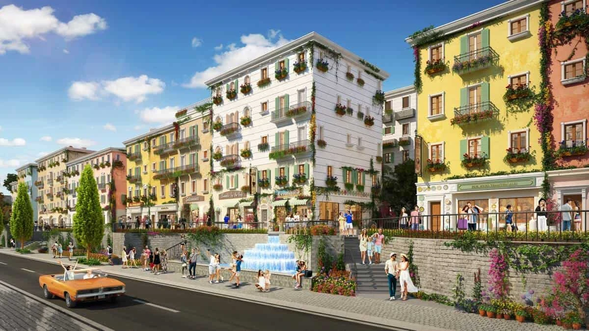 Toàn cảnh Sunset Town - Shophouse Địa Trung Hải Phú Quốc