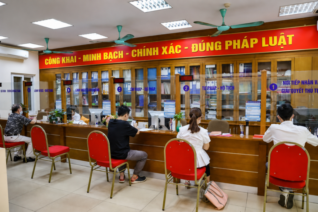 Trụ sở UBND phường Phú Mỹ khang trang khi thị xã lên thành phố