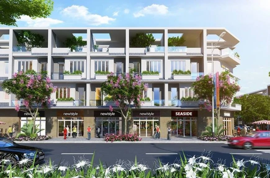 Phối cảnh hạ tầng hoàn thiện dự án Long Điền Center