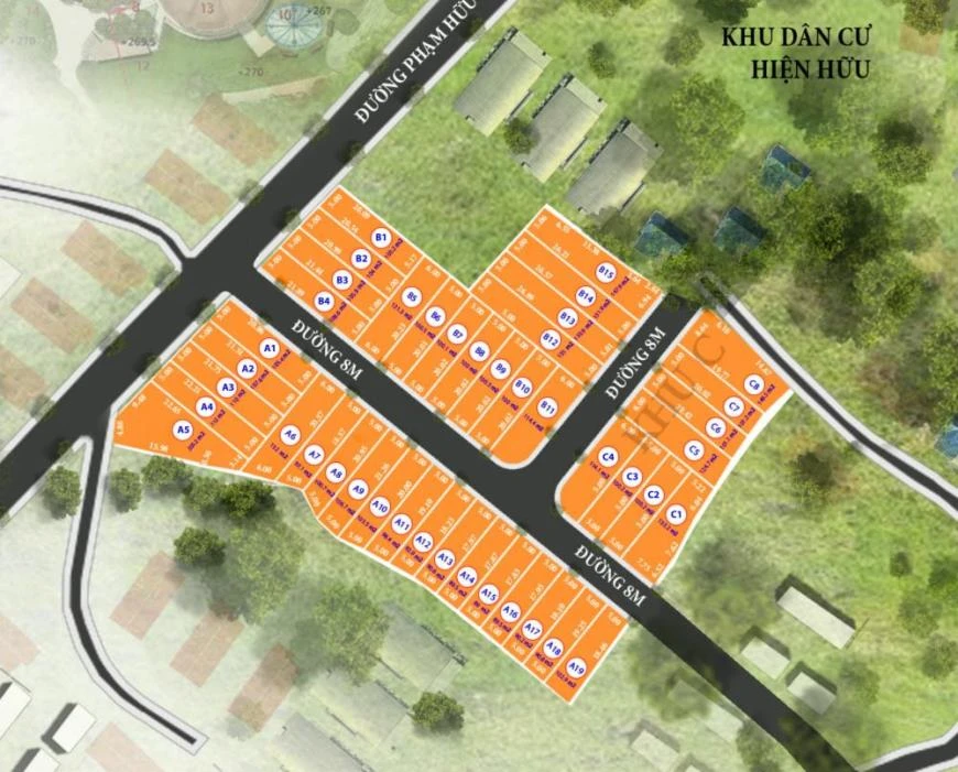 Sơ đồ mặt bằng chi tiết dự án Long Điền Center