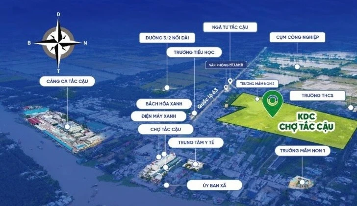 Không gian sống nhộn nhịp tại Khu dân cư Chợ Tắc Cậu