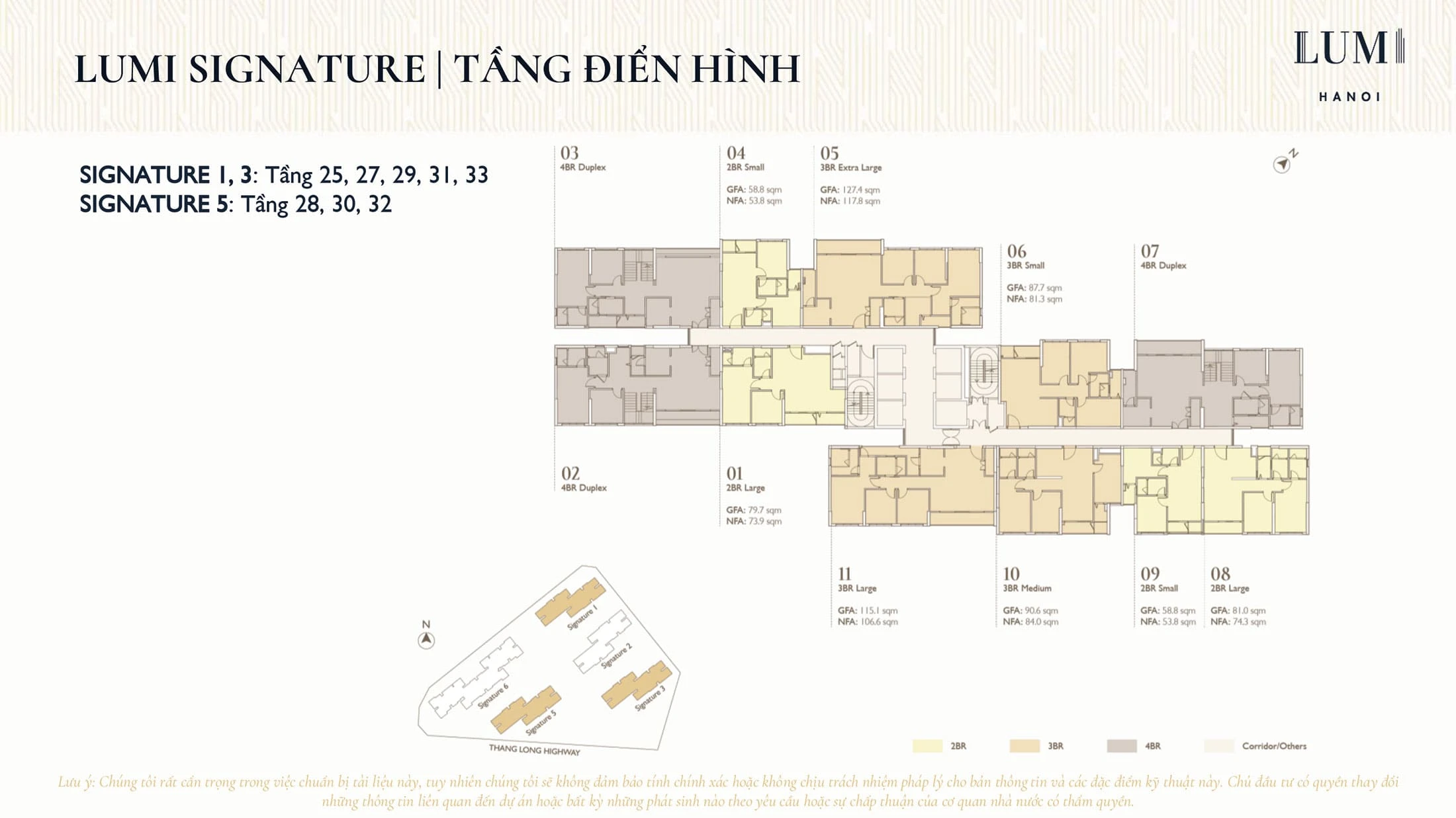 Sơ đồ mặt bằng dự án Lumi Hanoi CapitaLand