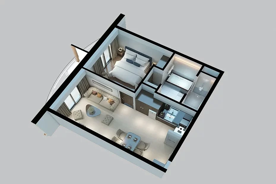 Sơ đồ mặt bằng dự án Alphanam Luxury Apartment ven biển