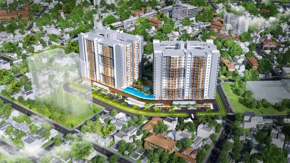 Toàn cảnh hai tháp căn hộ tại review Topaz Twins Biên Hoà Đồng Nai