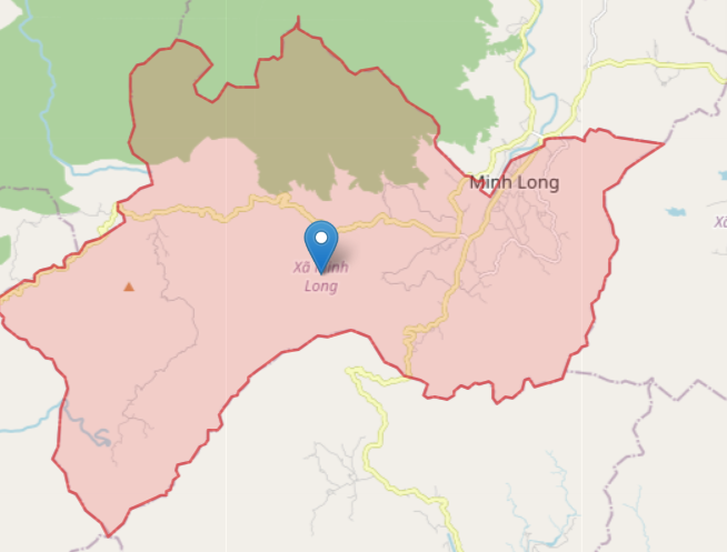 Bản đồ xã Minh Long - Nhấn để xem ảnh lớn