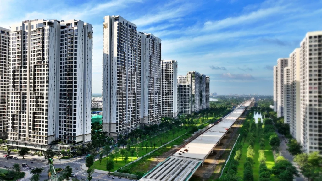 Toàn cảnh các tòa tháp Masteri Centre Point Quận 9 thuộc nhóm mua chung cư cao cấp hcm trên 5 tỷ nên chọn