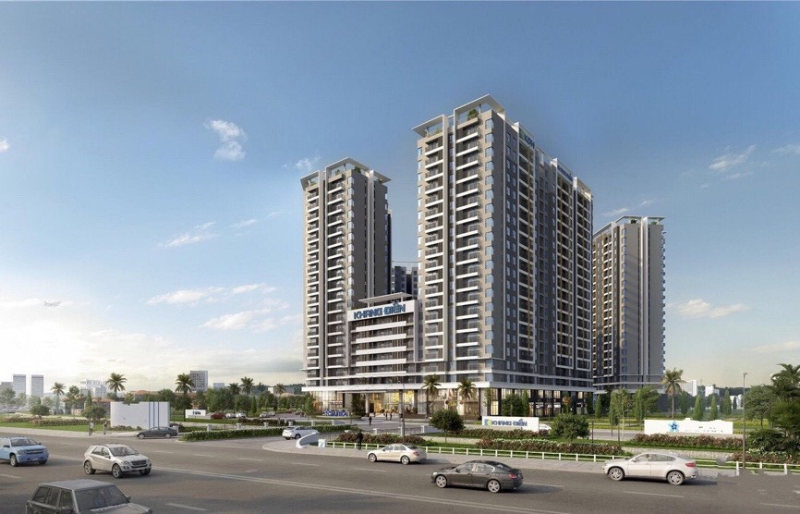 Phối cảnh dự án chung cư Khang Điền Bình Tân tại TP HCM giúp nhà đầu tư so sánh đầu tư chung cư HCM hay Vũng Tàu sinh lời hơn