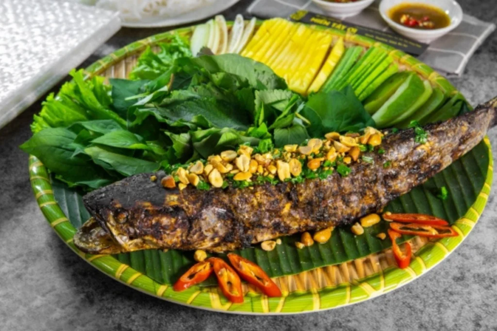 Cá lóc nướng trui mộc mạc