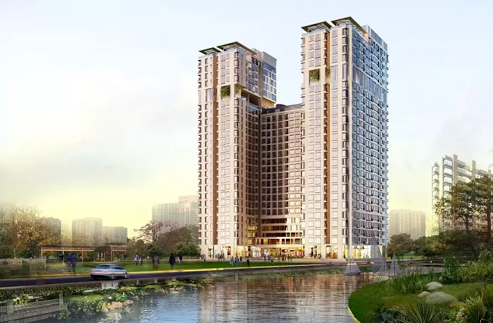 Toàn cảnh kiến trúc hai tòa tháp hiện đại thuộc dự án review The Golden Star Quận 7