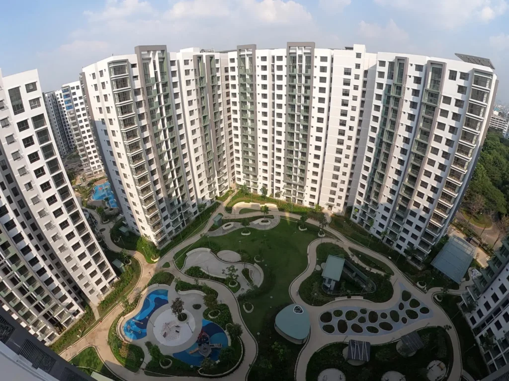 Khu đô thị Celadon City Gamuda Land tại Quận Tân Phú TP.HCM nhìn từ trên cao