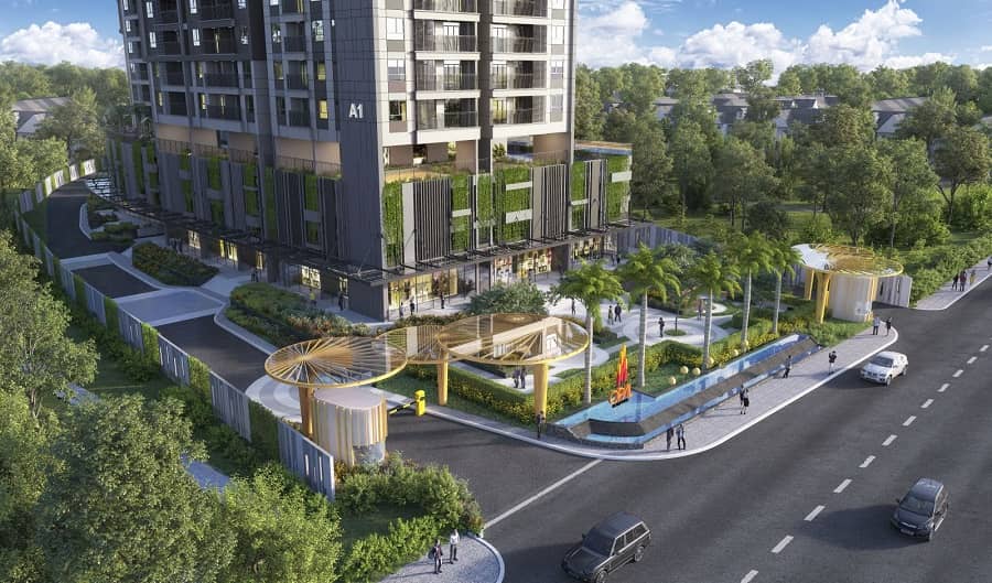 Vị trí trục đường quốc lộ trong review Opal Boulevard Bình Dương