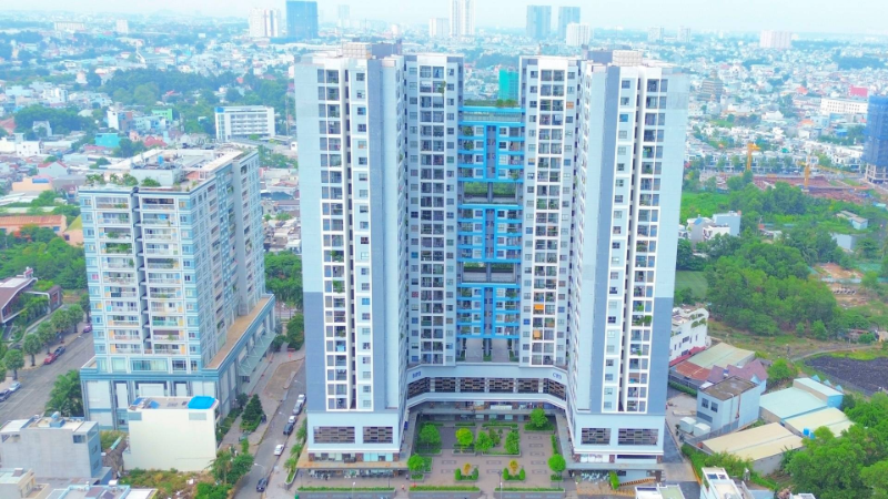Đánh giá thực tế căn hộ Sài Gòn Avenue Thủ Đức từ cộng đồng cư dân Góc nhìn từ trên cao toàn cảnh chung cư Sài Gòn Avenue Thủ Đức với khuôn viên nội khu và các tòa nhà lân cận