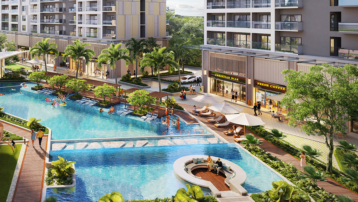 review Lavita Thuận An tiện ích hồ bơi và không gian sinh hoạt chung