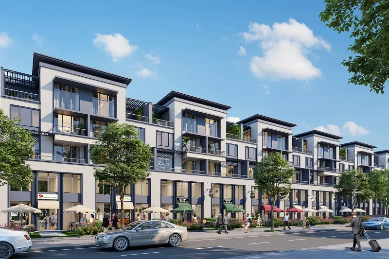 Kiến trúc nhà phố hiện đại khi review Swan Park Đồng Nai