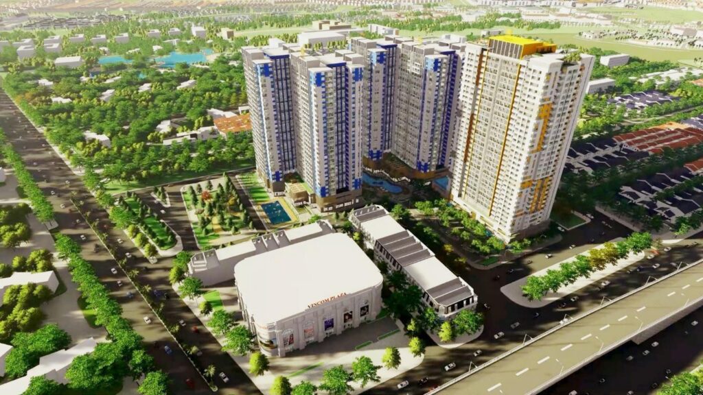 Review Charm Plaza Dĩ An Bình Dương toàn cảnh dự án nhìn từ trên cao