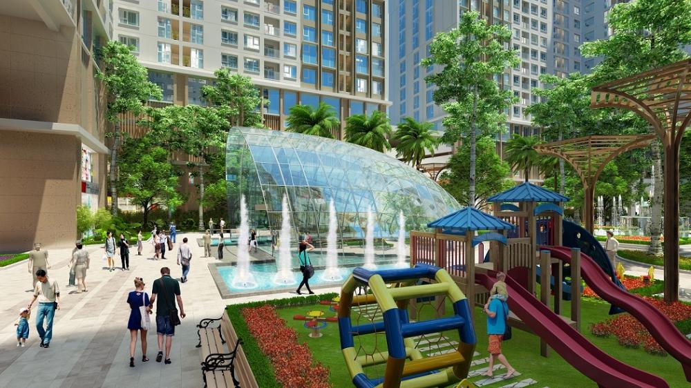 review Cap Xanh Eco Urban Dĩ An hệ tiện ích hồ bơi và phòng gym nội khu
