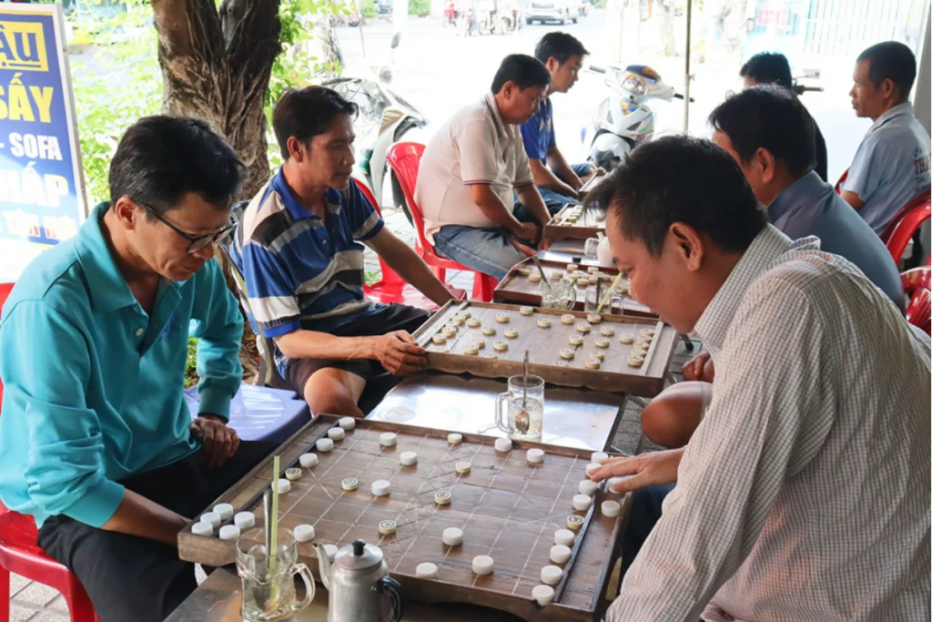 Môi trường giao lưu trí tuệ quen thuộc của các kỳ thủ địa phương