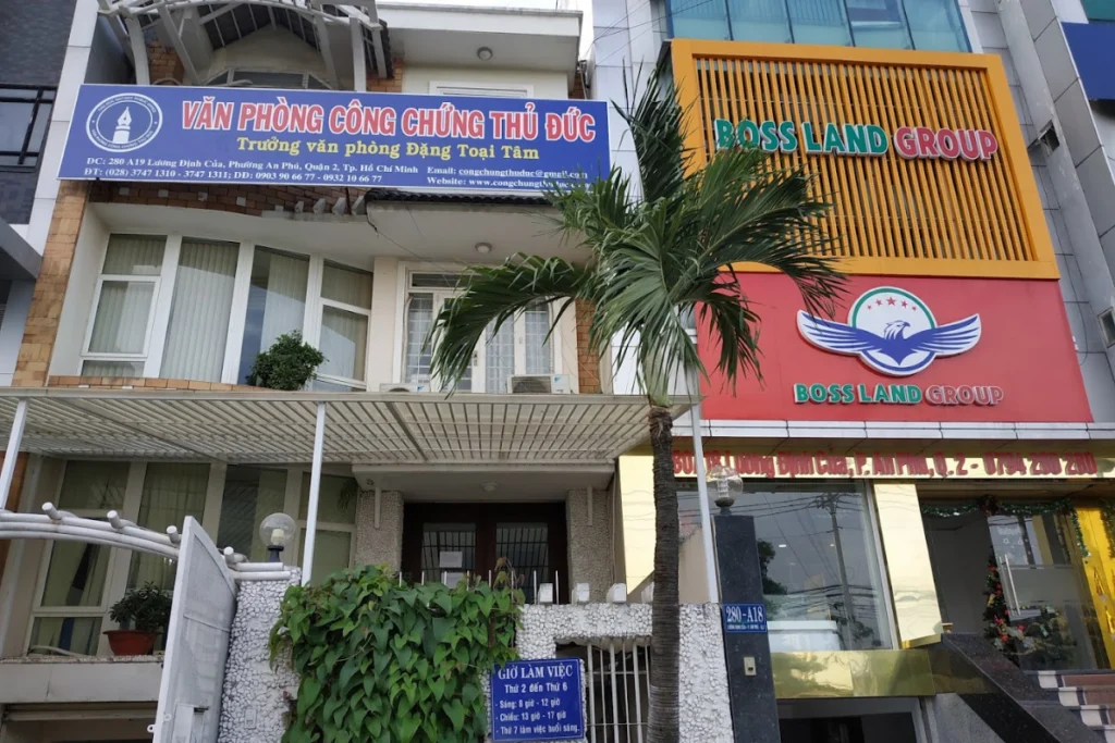 Văn phòng công chứng Thủ Đức sở hữu vị trí thuận tiện cho người dân đến giao dịch