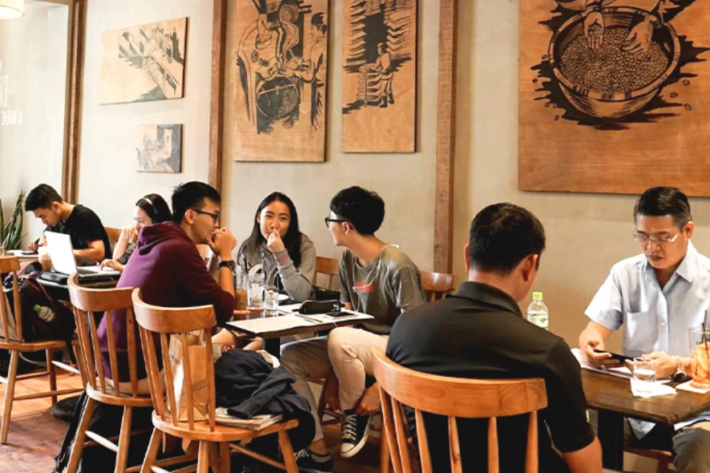 Các góc ngồi yên tĩnh và thoáng đãng