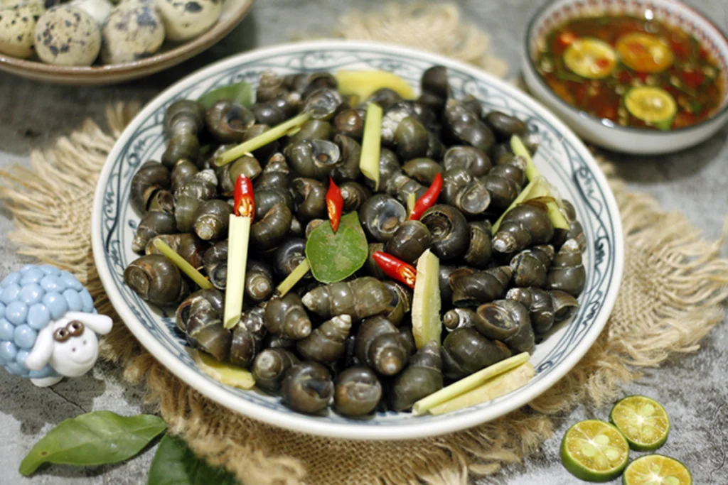 Trải nghiệm ẩm thực phong phú với các món ốc hương vị đồng quê