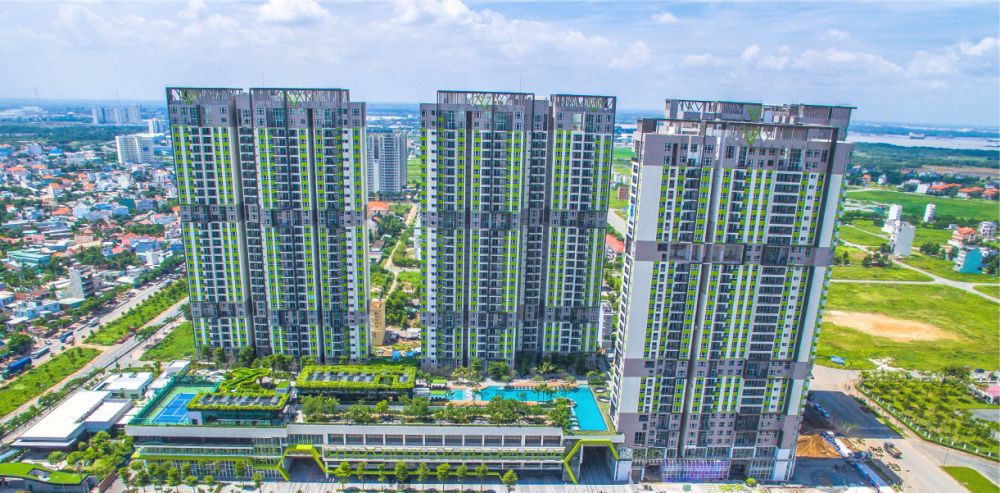 Toàn cảnh tổ hợp căn hộ xanh cao cấp trong bài review Vista Verde Quận 2