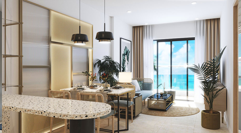 Khu vực tiện ích ngoại khu và bờ biển gần dự án Paragon Vũng Tàu