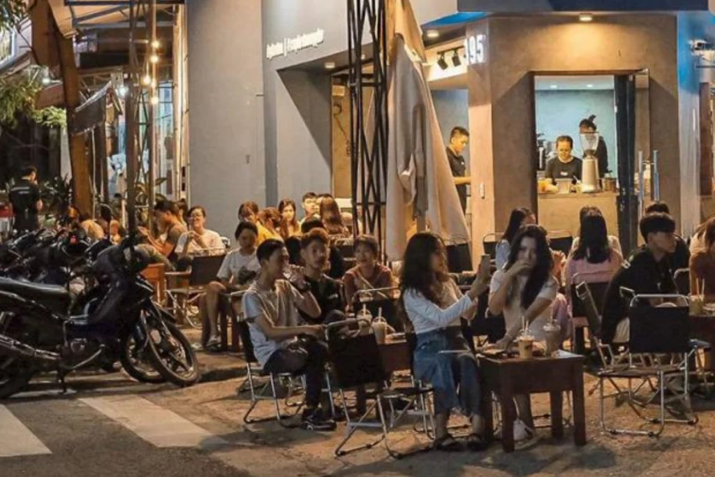 Thiết kế mộc mạc của tiệm