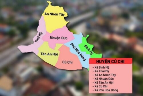 Bản đồ huyện Củ Chi sau sáp nhập