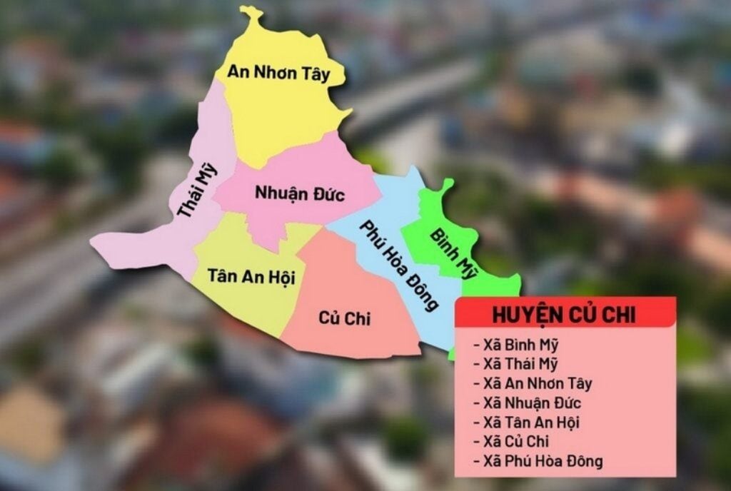 Củ Chi sau sáp nhập trở thành những xã nào? Bản đồ huyện Củ Chi sau sáp nhập