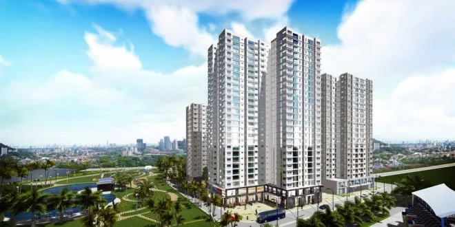 Toàn cảnh kiến trúc nhiều tòa tháp hiện đại thuộc dự án review Topaz City quận 8