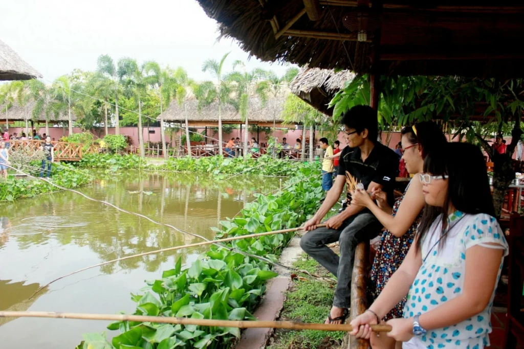 Không gian câu cá giải trí mang lại cảm giác bình yên thư thái