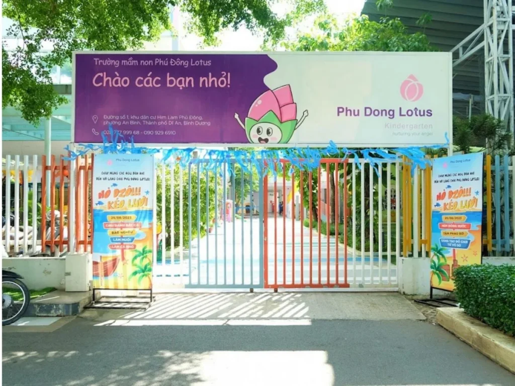Trường mầm non Phú Đông Lotus nằm ngay nội khu dự án mang đến sự thuận tiện tối đa cho các gia đình trẻ