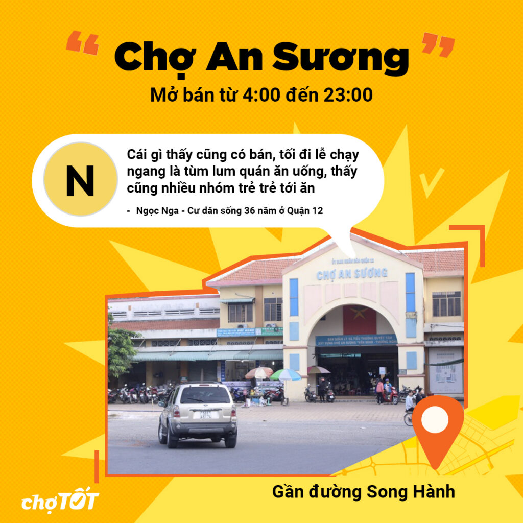 Chợ An Sương gần đường Song Hành Quận 12