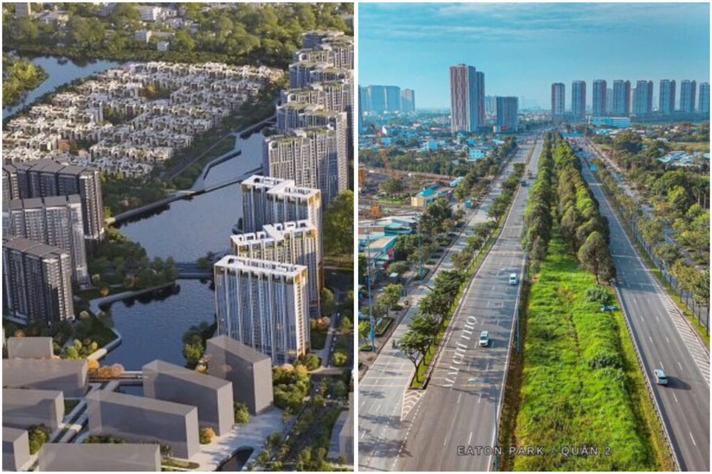 So sánh loại hình sản phẩm của The Global City và Eaton Park