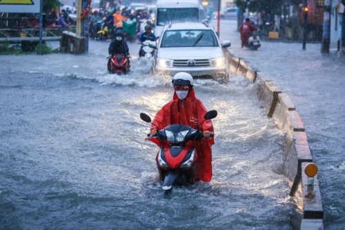Tuyến đường ngập nước ở TPHCM