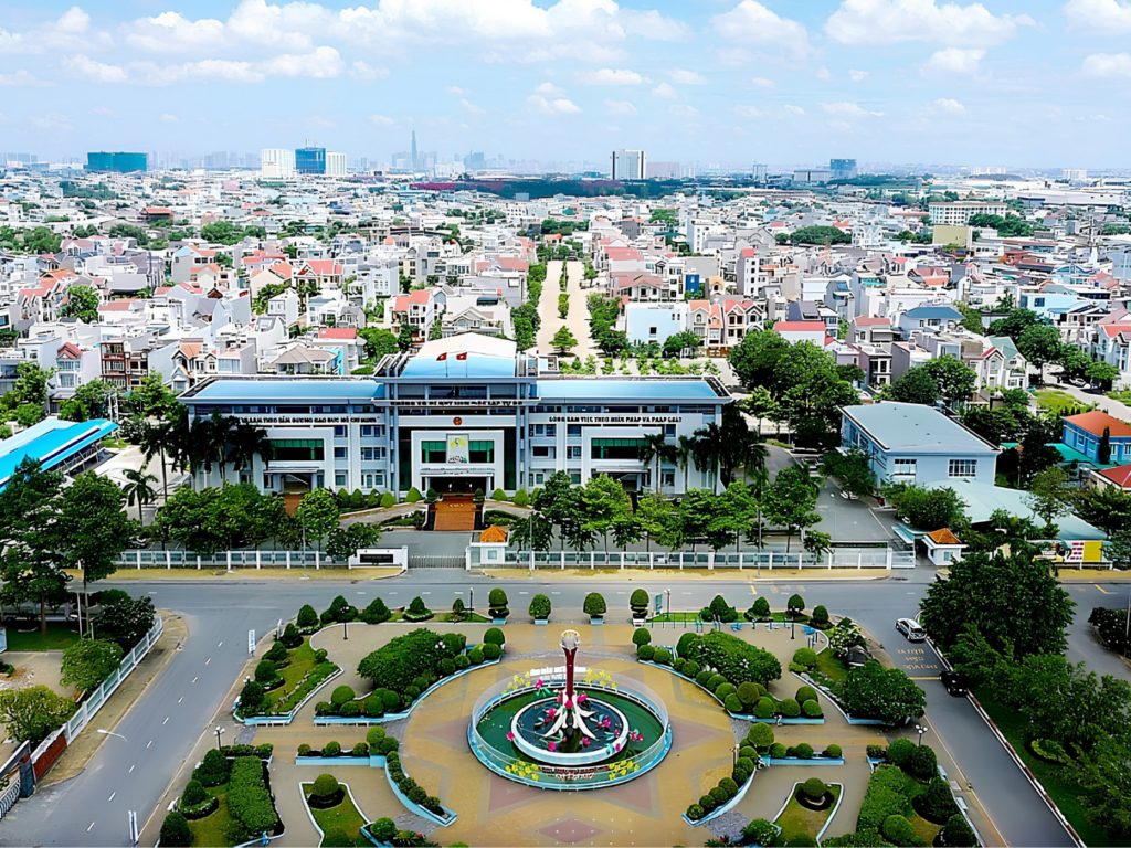 Tốc độ đô thị hóa nhanh chóng mang lại diện mạo hiện đại và gia tăng giá trị bất động sản khu vực