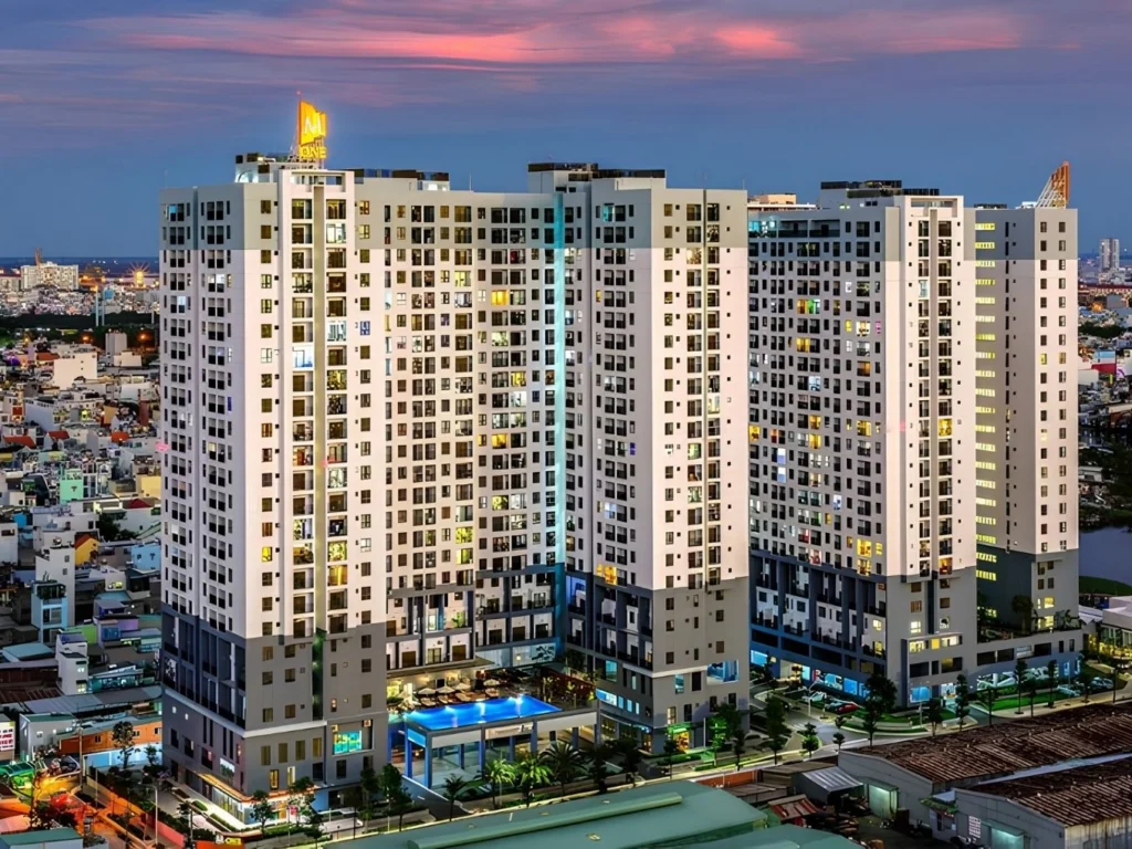 Toàn cảnh dự án M-One Nam Sài Gòn sở hữu không gian thoáng đãng đón trọn gió sông