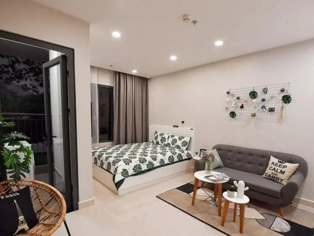 không gian căn hộ studio