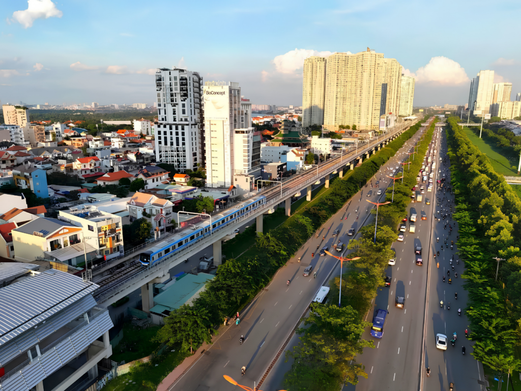 Tuyến Metro số 1 song hành cùng trục Xa lộ Hà Nội tạo cú hích kết nối mạnh mẽ cho khu Đông