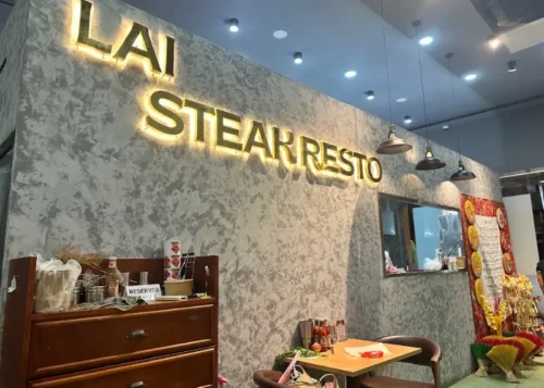 Không gian hiện đại của quán ăn ngon phường Tân Phú LAI STEAK RESTO.