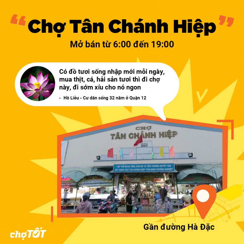 Chợ Tân Chánh Hiệp gần đường Hà Đặc Quận 12