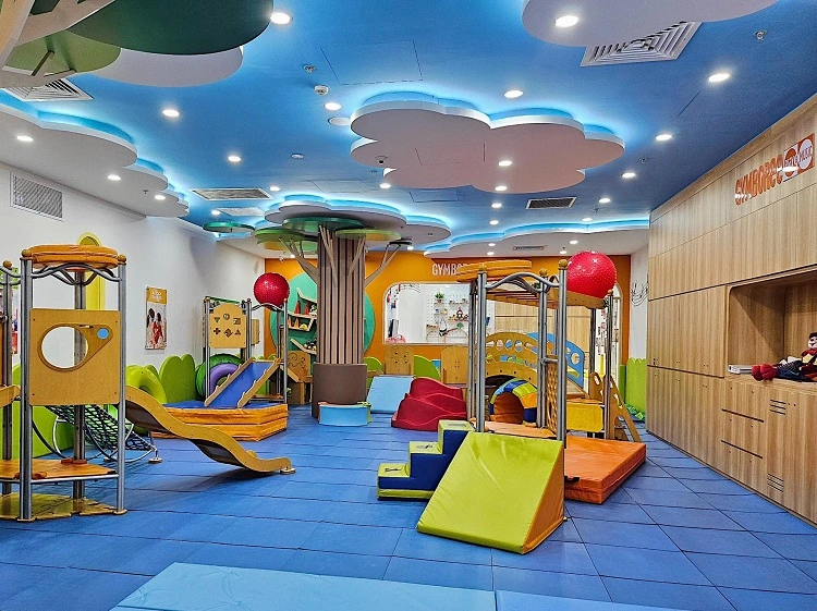 Khu vận động thể chất đầy sắc màu dành cho trẻ nhỏ khi tìm điểm vui chơi