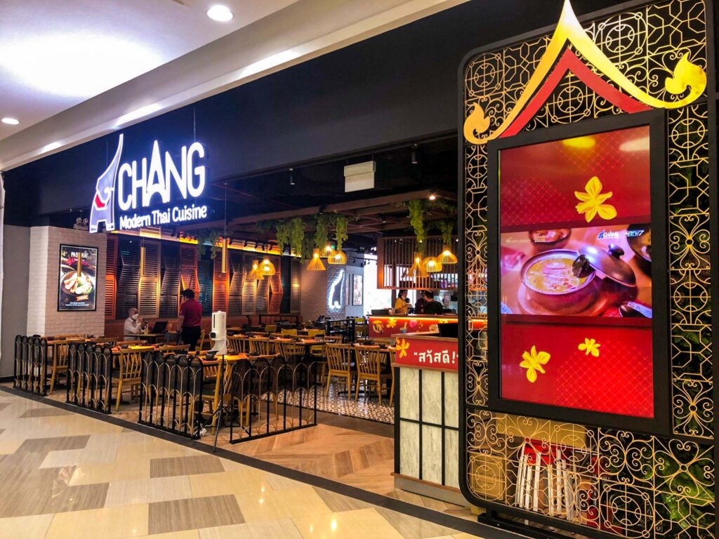Mặt tiền nhà hàng Chang Modern Thai Cuisine hiện đại