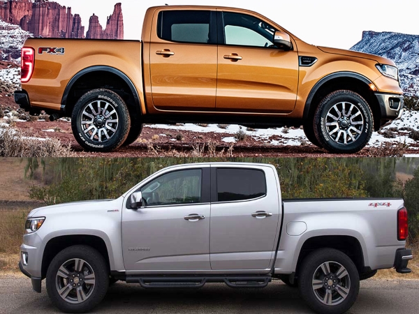 So sánh Ford Ranger và Chevrolet Colorado